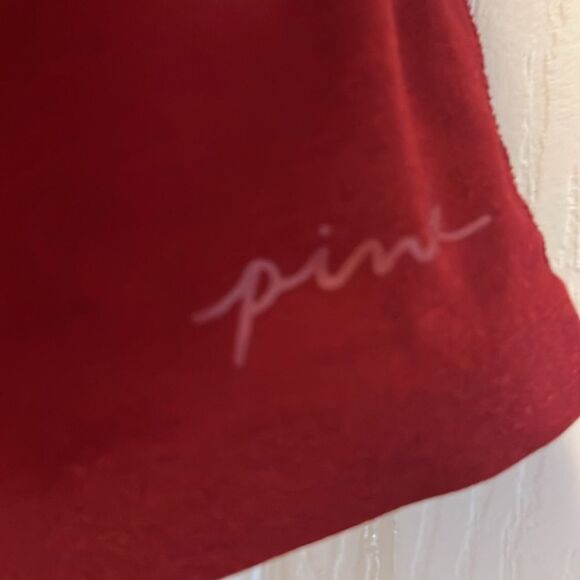 Victoria Secret Bralette Bra Small Satin Molded Cup Pull On Red XL - Picture 3 of 6